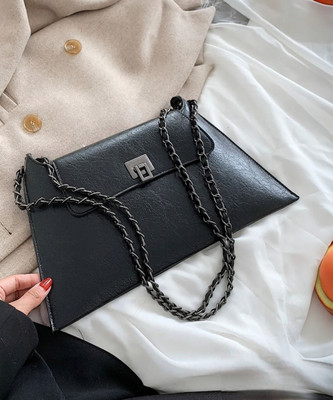 TIZARAT MAN Black Sling Bag good locking sling bag