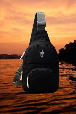 worng Black Sling Bag Trendy Travel Sling Bag for Men – Durable Crossbody Bag