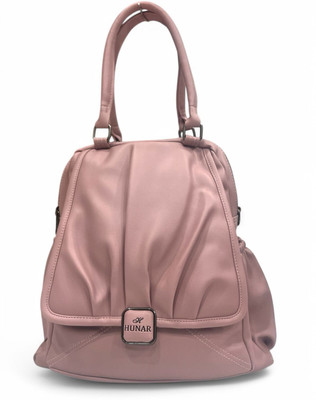 Cserrey Pink Satchel Women’s Stylish Pleated Handbag | Premium Artificial Leather