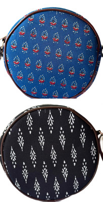 CRAFTWELL Multicolor Sling Bag Stylish New Trendy Unique Classy Design Shoulder Crossbody Sling Bag For Women(Pack of 2)