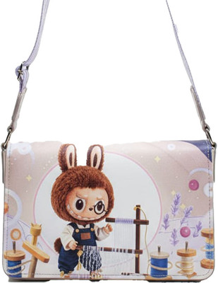 Bonica Purple Sling Bag Labubu sling bag for women, sling bags for girls,.