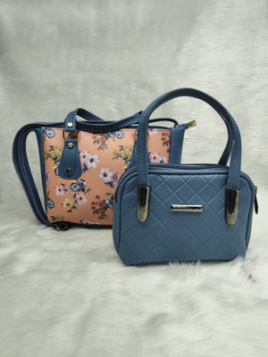 SIZI CREATION Blue Hand-held Bag SZ0061(Pack of 2)