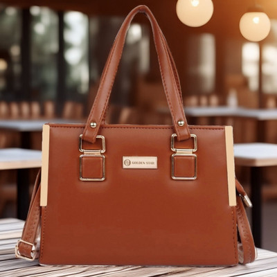Golden Star Tan Hand-held Bag New Trendy & Fancy Bags Shoulder Bags Use College Office Travel & Party etc