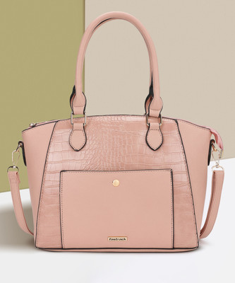 Fastrack Pink Satchel Textured