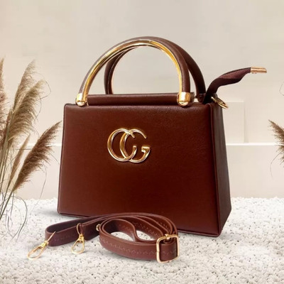 eloise Brown Sling Bag With Detachable Strap