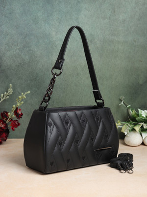 GALIP Black Sling Bag Sling Bag For Women and Girls (Black)