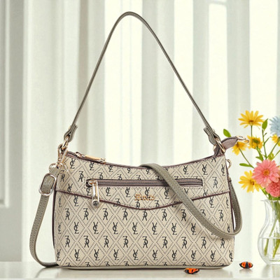 Exotic Grey Sling Bag Monogram Print Designer Sling Bag