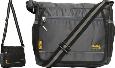 Blowzy Grey, Black Sling Bag Side Bag For Men Crossbody Tablet Messenger Bag For Office Business Travel(Pack of 2)