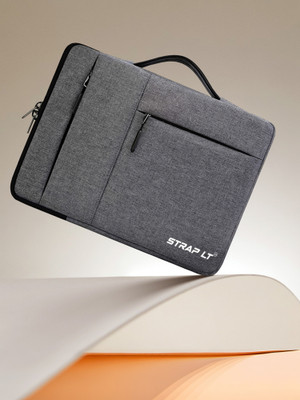 Straplt Grey Messenger Bag 15-16 Inch Laptop Sleeve For Laptop Waterproof Bag with Handle