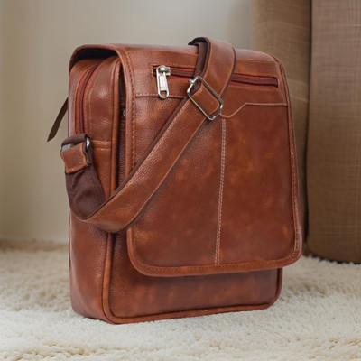 house of common Tan Sling Bag Men Sling Bag side bag for men(S-11*11)