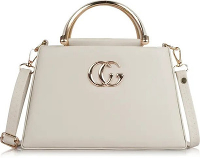 Fadedge White Sling Bag CROSSBODY AND SHOULDER BAG FOR WOMENS AND GIRLS (TWR-001)