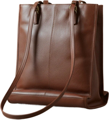 Voize Brown Tote Genuine Leather Sholder Bag