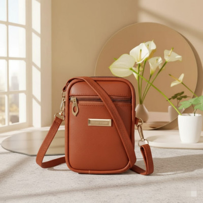 TREND STORE BAGS Brown Sling Bag small side sling bag