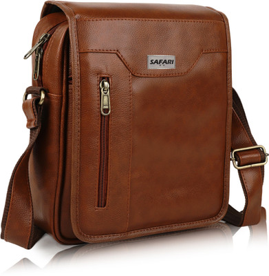 Safari go Tan Sling Bag sling bag For Men