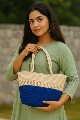 SAEV EXCLUSIVE Blue Shoulder Bag ECO_FRIENDLY_PB_BLUE