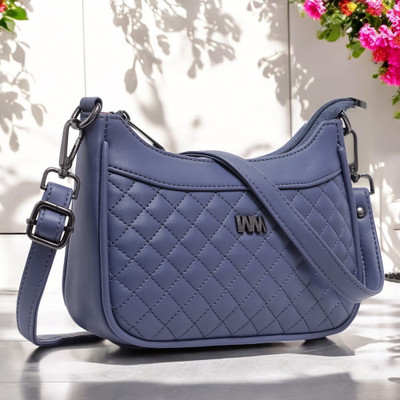 Women Marks Blue Sling Bag Stiching