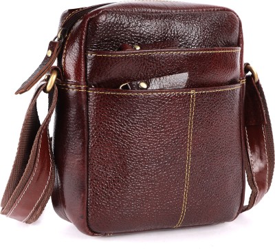 NKSK CRAFT Brown Sling Bag Unisex Sling Bag | Side Bag | Crossbody Bag For Office And Casual Use