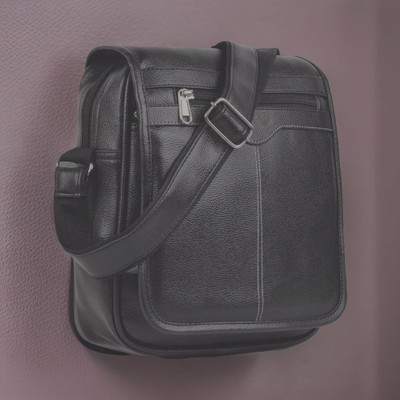 Shivra Black Sling Bag Men Sling Bag side bag for men(S-11*11)