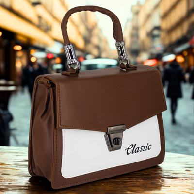 zufisha Brown Sling Bag Stylish Handheld Sling Bag for Women & Girls | Elegant Shoulder Bag