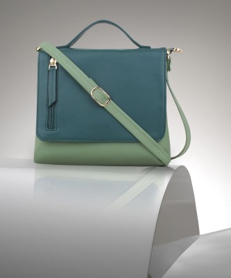 LEGAL BRIBE Green Sling Bag Dual Color Sling Bag