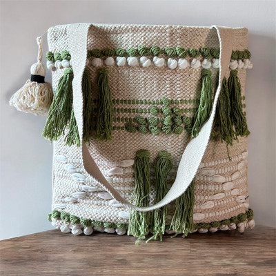 Navaa Multicolor Tote Handloom Shoulder Tote Bag