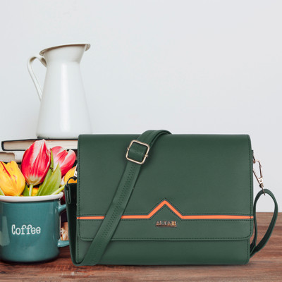 Altair Green Sling Bag Sling Wallet