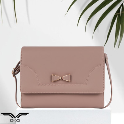 ENOXI Beige Sling Bag Luxe Stride Sling Bag