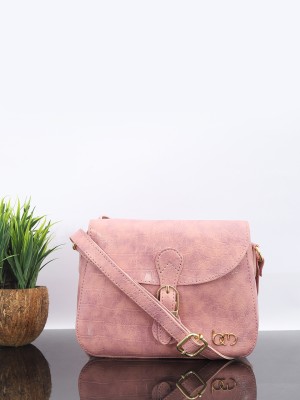 Bagsy Malone Pink Sling Bag Women's Vegan Leather Sling Bag | Ladies Purse Handbag