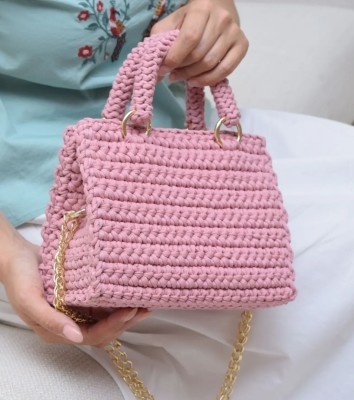 JNT SIMPEX Pink Hand-held Bag Pinky handmade purse for women || sling bag||