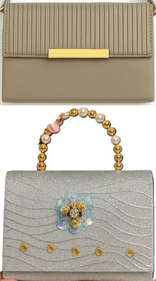 Yari Brown, Grey, Grey Sling Bag Stylish Forever Young Sling Bag For Women And Girls(Pack of 2)