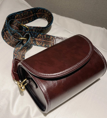 LIZIQI Brown Sling Bag Sling bag sider Canvas bag for mobile and Small bag