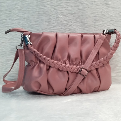 Bu beauty unique Pink Sling Bag Stripted sling bags and handbags for fashionable women