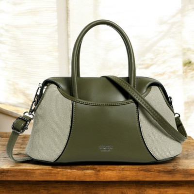 Exotic Premium Green Shoulder Bag The Ultimate Barrel Round Fashion Top Handle Handbag