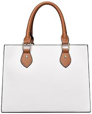 Inovera White Shoulder Bag Satchel Handbag for Women, Ladies
