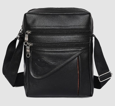 Raylan Black Shoulder Bag Sling Bag for Men and Women
