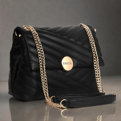 Exotic Black Sling Bag stich sling bags