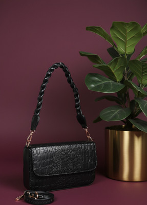 DONICY Black Sling Bag Designer sling bag for girls