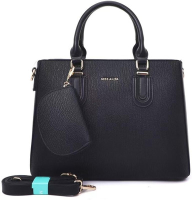 J&V Black Messenger Bag A-1553