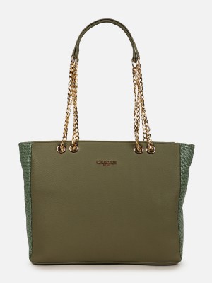 CARLTON LONDON Green Tote Mirabella