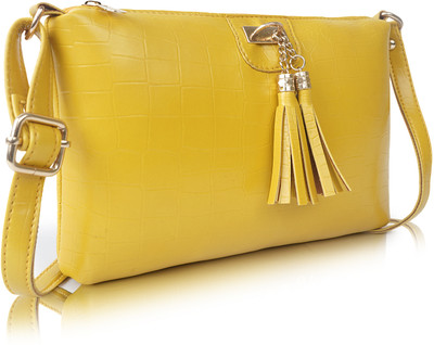 DIXON Yellow Sling Bag Stylish Trendy Travel Daytrip Crossbody Shoulder Sling bag For Women