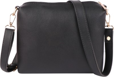 D-croch Black Sling Bag Sling bag for women latest stylish college office girls party travelling bag