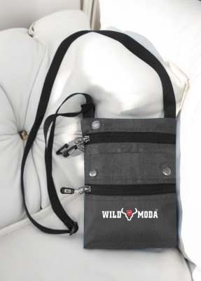 Wildmoda Grey Sling Bag Streetwise Unisex Sling Pack, CrossBody, Pouch Bag, Travel Sling