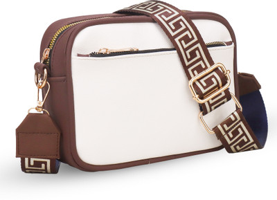 Leffis White Sling Bag CROSSBODY AND SHOULDER BAG (CHL-001)