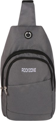 ROCKZONE Grey Shoulder Bag Crossbody Shoulder Backpack Chest Sling Bag Lightweight One Strap Sling Bag Grey