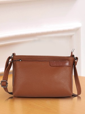 NORVE Tan Sling Bag Casual Unique Design Side Crossbody For Women Sling Bag