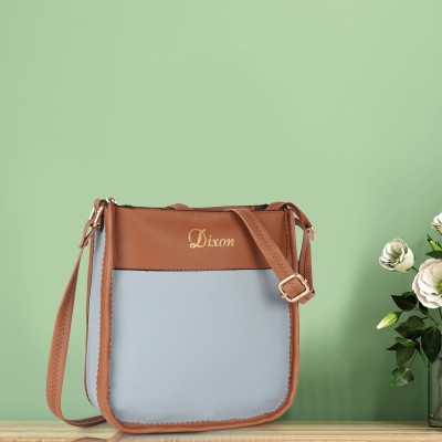 DIXON Tan, Blue Sling Bag Casual New Unique Design Classy Trendy Side Crossbody Women Sling bag