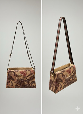 STYE NEST Tan, Brown Shoulder Bag Light-Beige-Slim-Bag