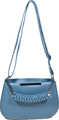 DESENCE Blue Sling Bag PU Sling Bag