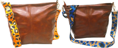 Dakota Brown, Brown Sling Bag SKU101(Pack of 2)