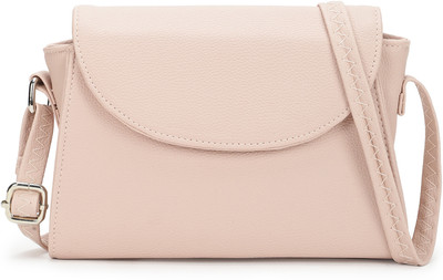 Fastrack Pink Sling Bag Textured Sling Bag for Women (Pink)